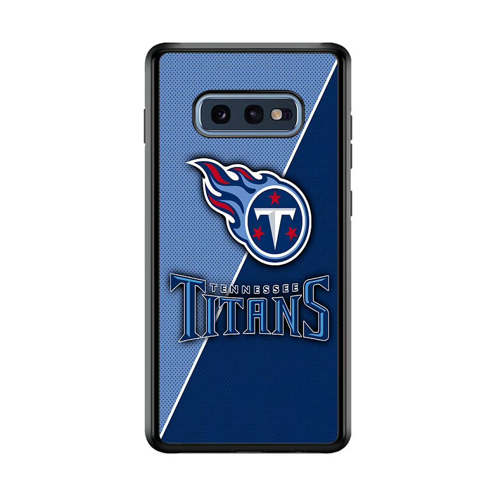 NFL Tennessee Titans 001 Samsung Galaxy S10E Case-Phone Case-Rubber Black (2D Case)-Altracase