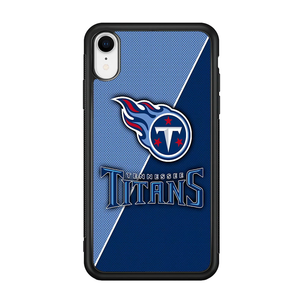 NFL Tennessee Titans 001 iPhone XR Case-Phone Case-Rubber Black (2D Case)-Altracase