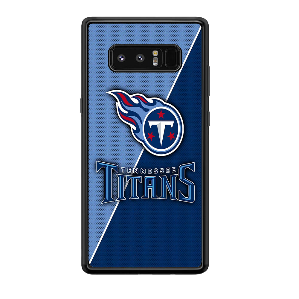 NFL Tennessee Titans 001 Samsung Galaxy Note 8 Case-Phone Case-Rubber Black (2D Case)-Altracase