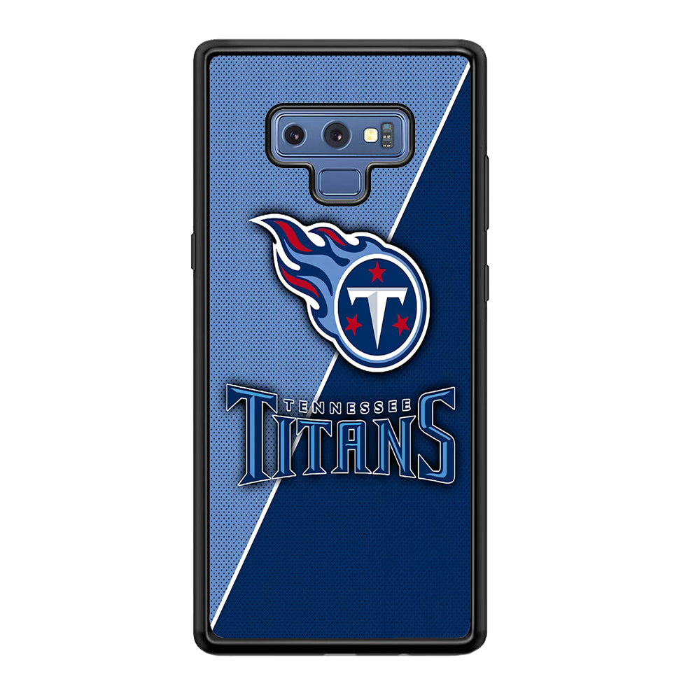 NFL Tennessee Titans 001 Samsung Galaxy Note 9 Case-Phone Case-Rubber Black (2D Case)-Altracase