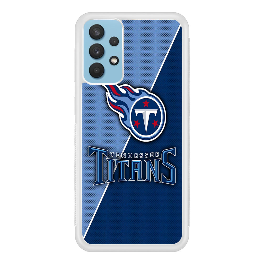 NFL Tennessee Titans 001 Samsung Galaxy A32 Case-Phone Case-Rubber White (2D Case)-Altracase