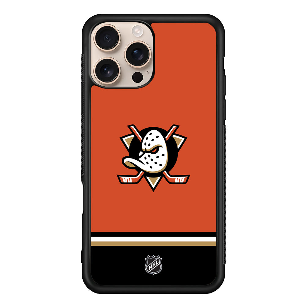 NHL Anaheim Ducks Orange iPhone 16 Pro Max Case - Altracase