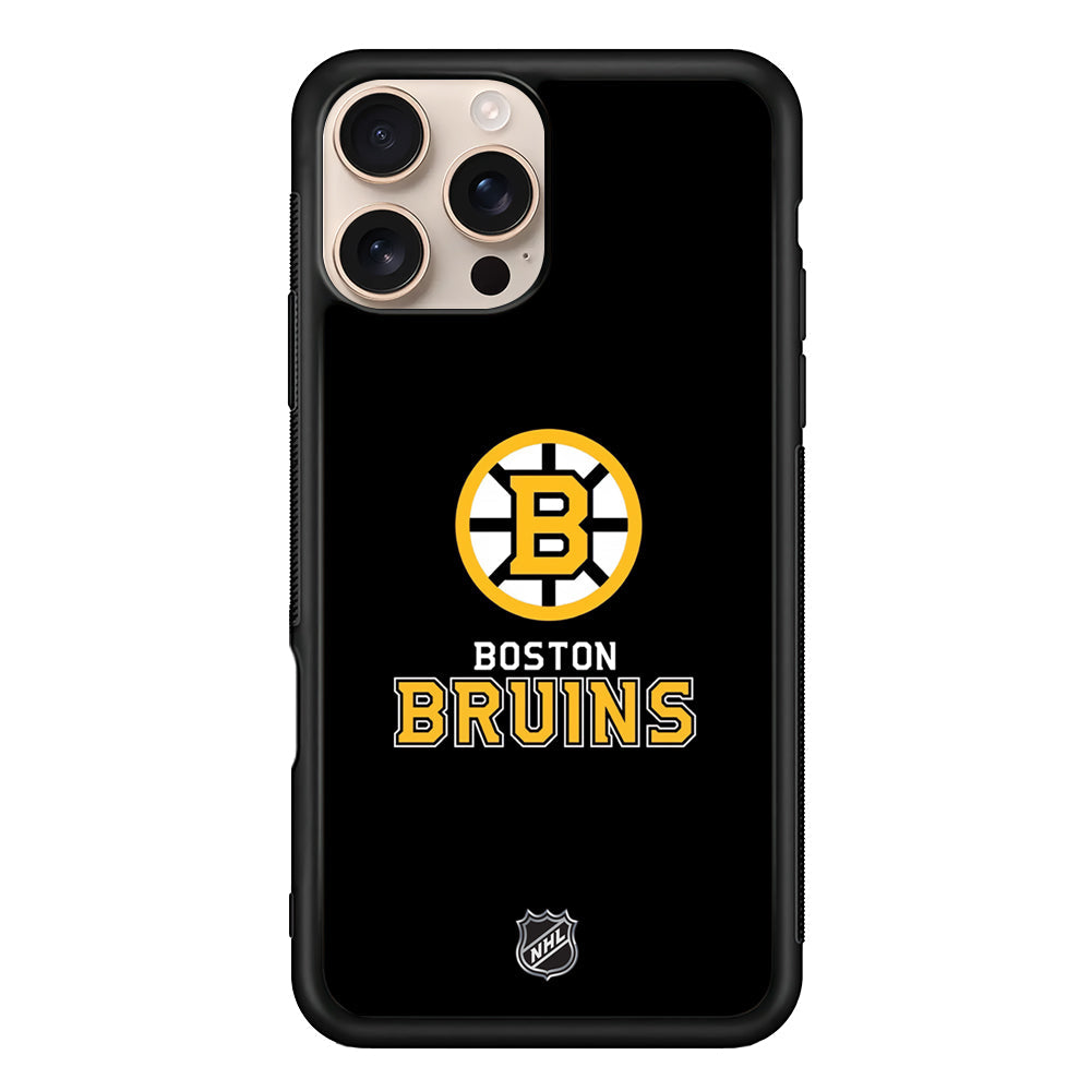 NHL Boston Bruins Black iPhone 16 Pro Max Case - Altracase