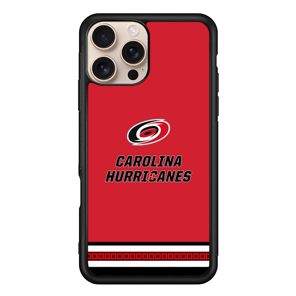 NHL Carolina Hurricanes Red iPhone 16 Pro Case - Altracase