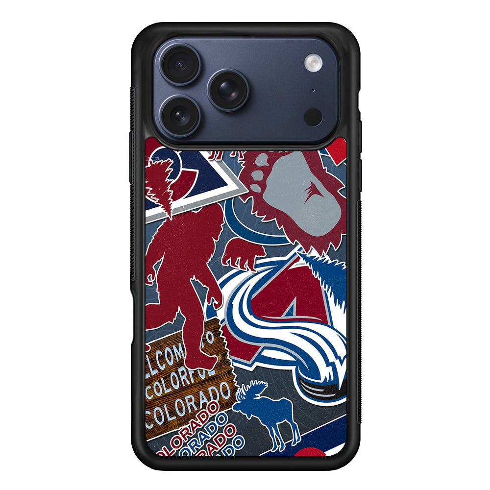 NHL Colorado Avalanche Aesthetic iPhone 17 Pro Case - Altracase
