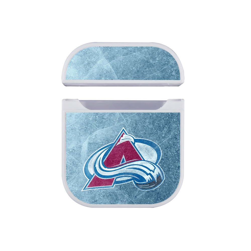NHL Colorado Avalanche Ice Apple AirPods Case-AirPod Case-White-Altracase