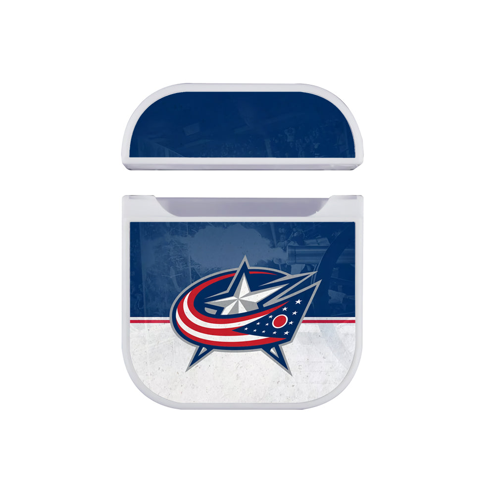 NHL Columbus Blue Jackets Logo Apple AirPods Case-AirPod Case-White-Altracase