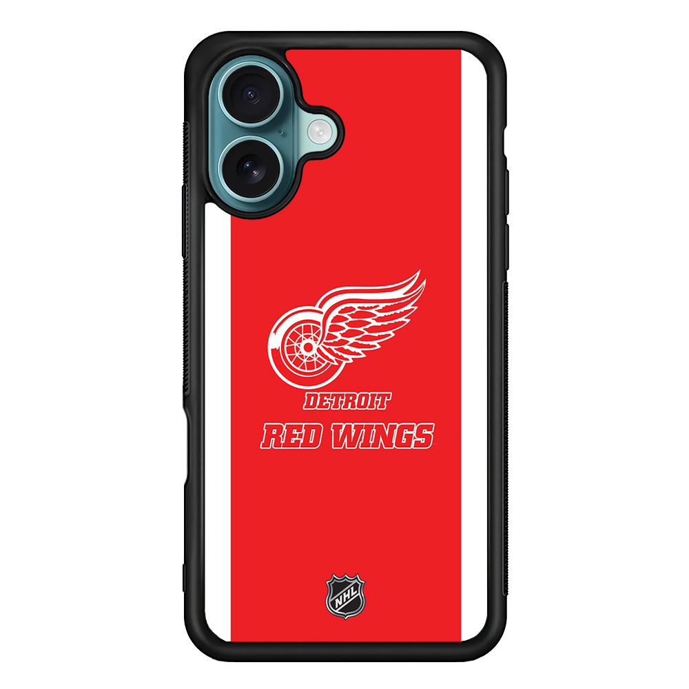 NHL Detroit Red Wings Red White iPhone 16 Plus Case - Altracase