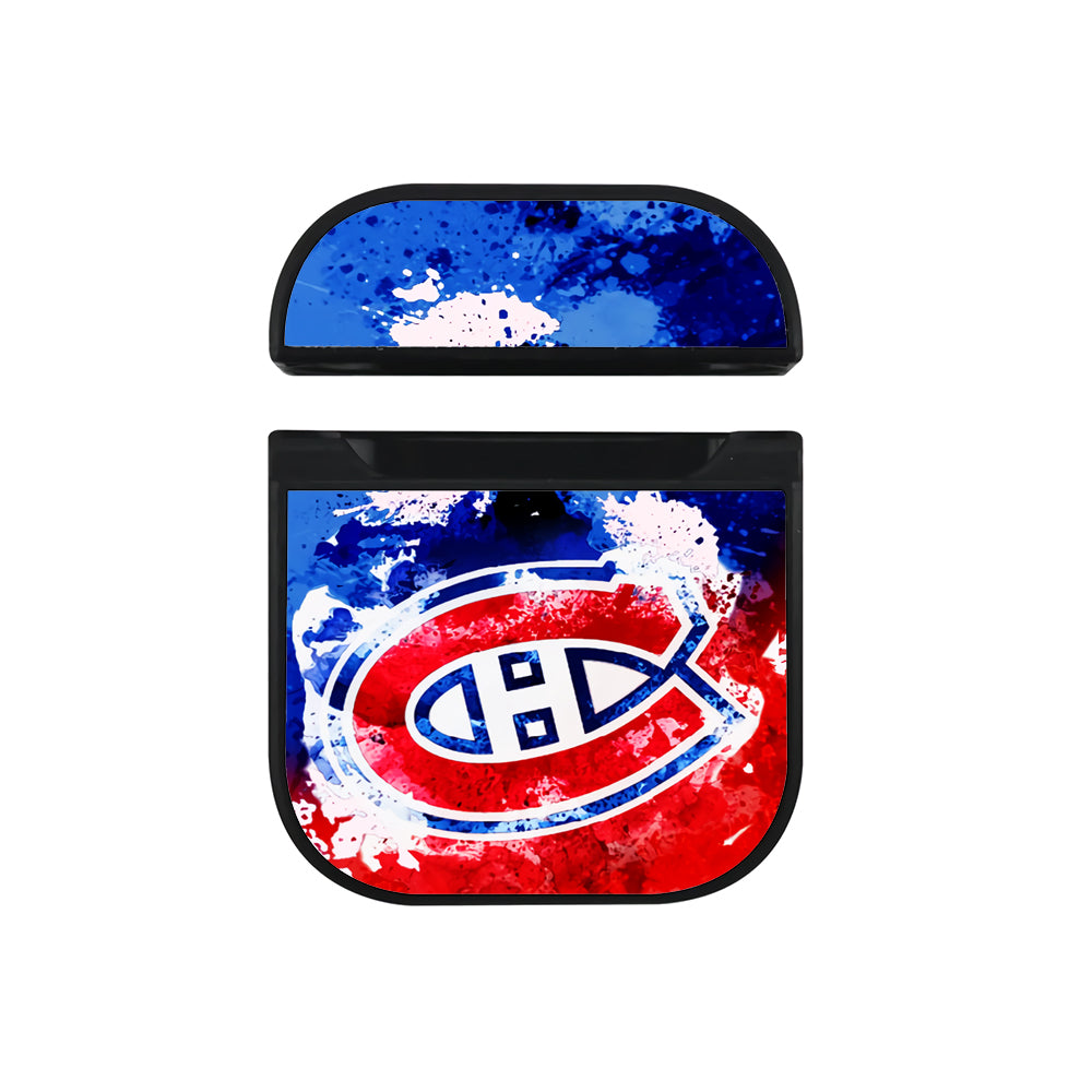 NHL Montreal Canadiens Abstract Apple AirPods Case-AirPod Case-Black-Altracase