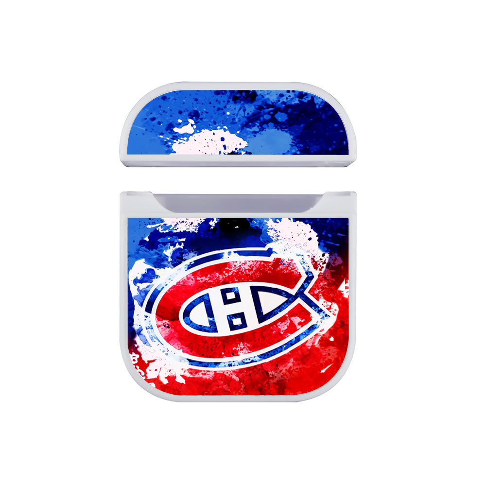 NHL Montreal Canadiens Abstract Apple AirPods Case-AirPod Case-White-Altracase