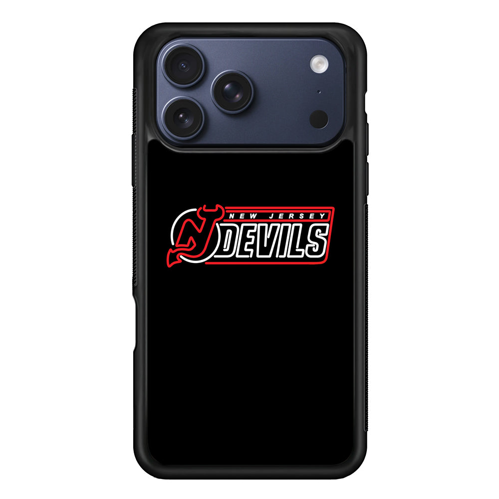 NHL New Jersey Devils Black iPhone 17 Pro Case - Altracase