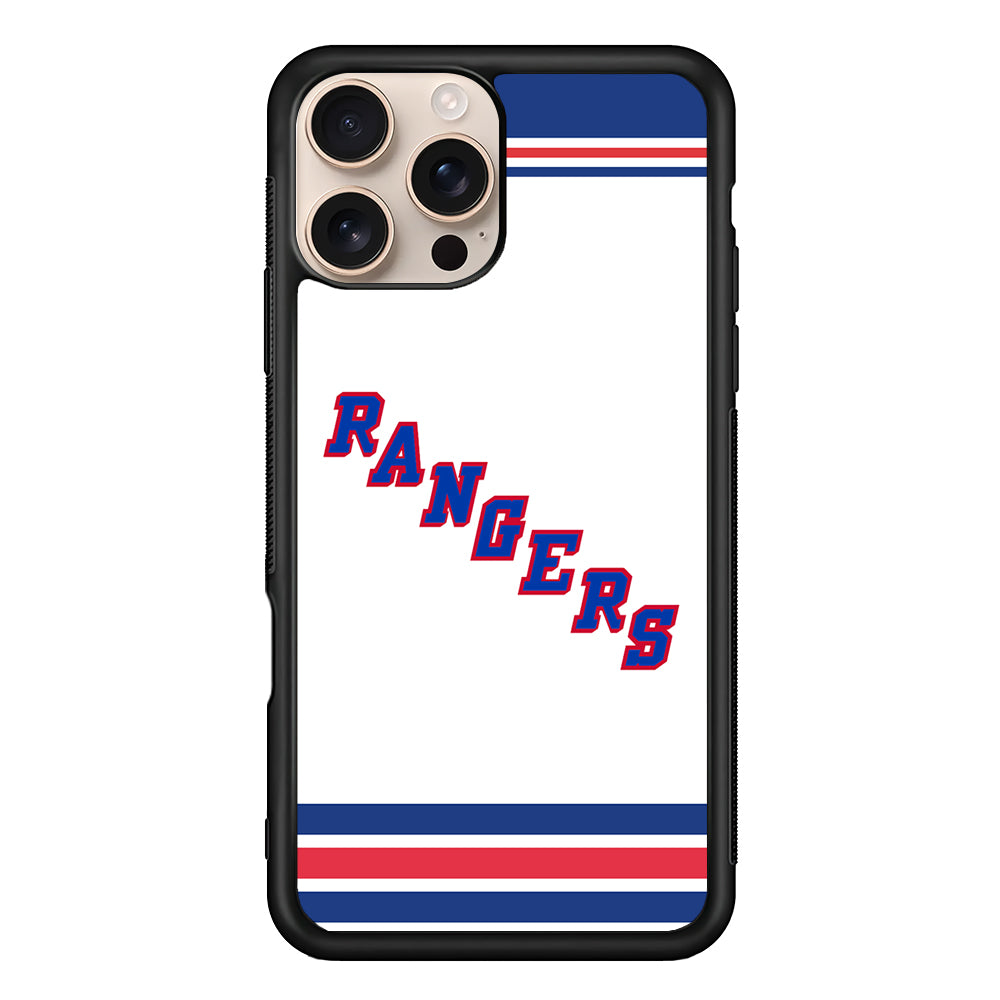 NHL New York Rangers White iPhone 16 Pro Case - Altracase