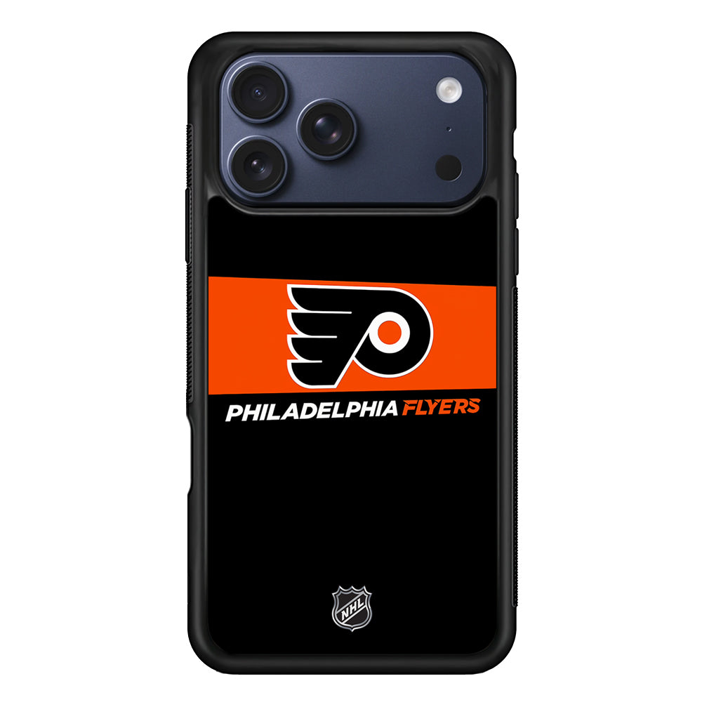 NHL Philadelphia Flyers Black iPhone 17 Pro Case - Altracase