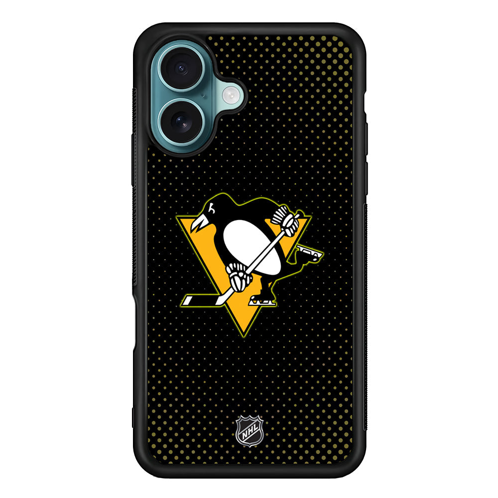 NHL Pittsburgh Penguins Dots Pattern iPhone 16 Plus Case - Altracase