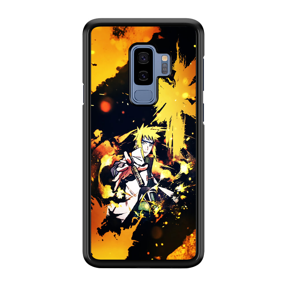 Namikaze Minato Painting Samsung Galaxy S9 Plus Case-Phone Case-Rubber Black (2D Case)-Altracase