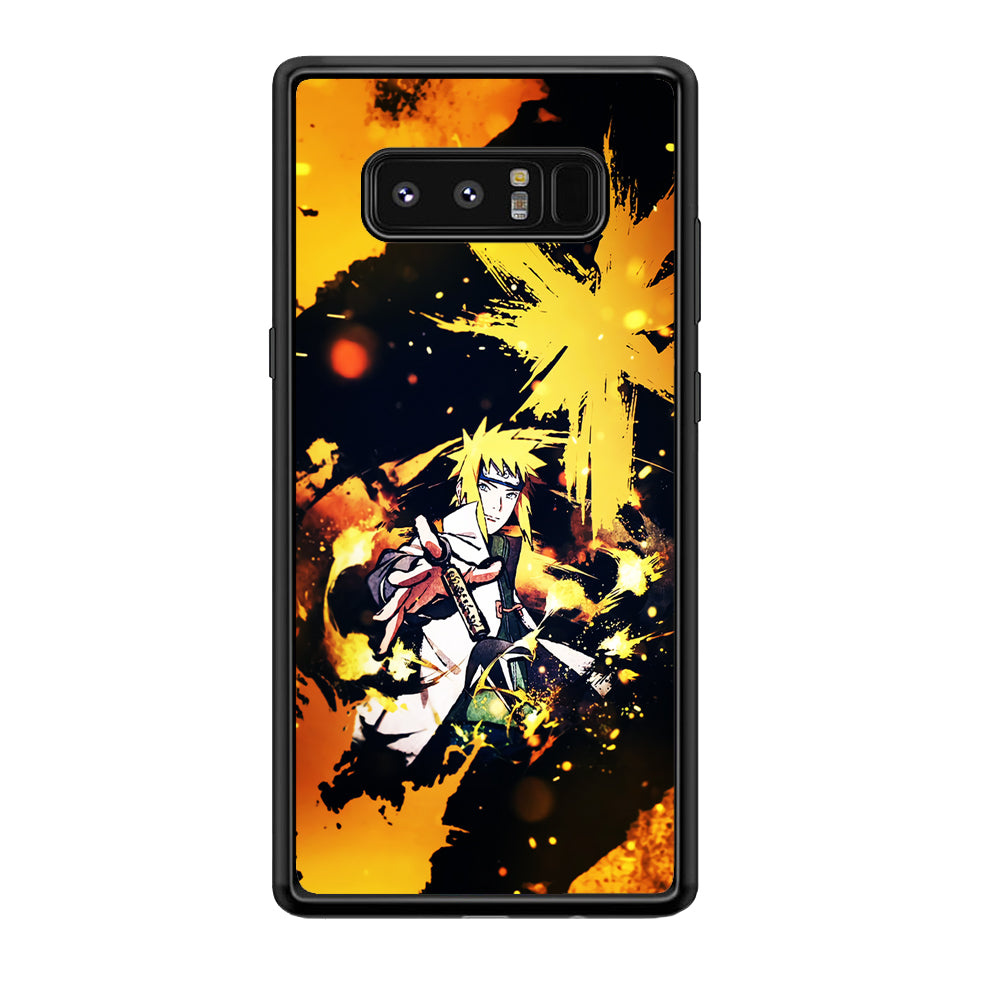 Namikaze Minato Painting Samsung Galaxy Note 8 Case-Phone Case-Rubber Black (2D Case)-Altracase