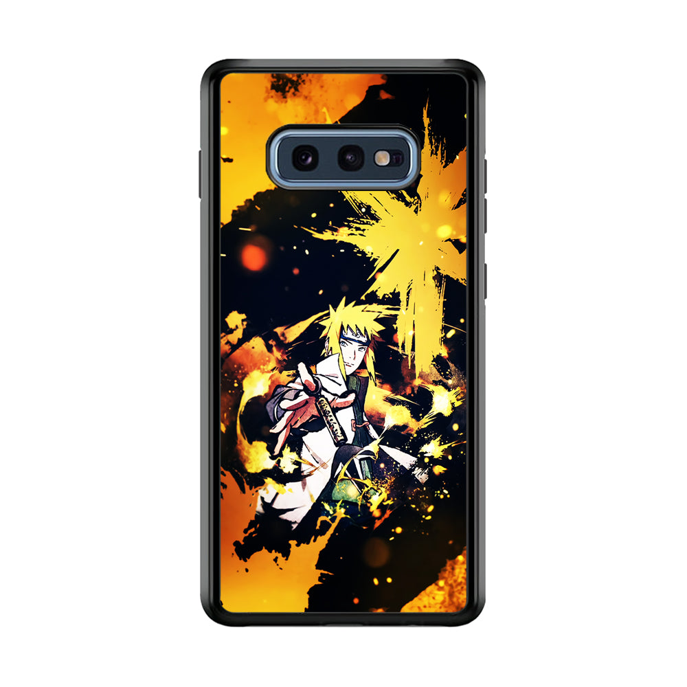 Namikaze Minato Painting Samsung Galaxy S10E Case-Phone Case-Rubber Black (2D Case)-Altracase