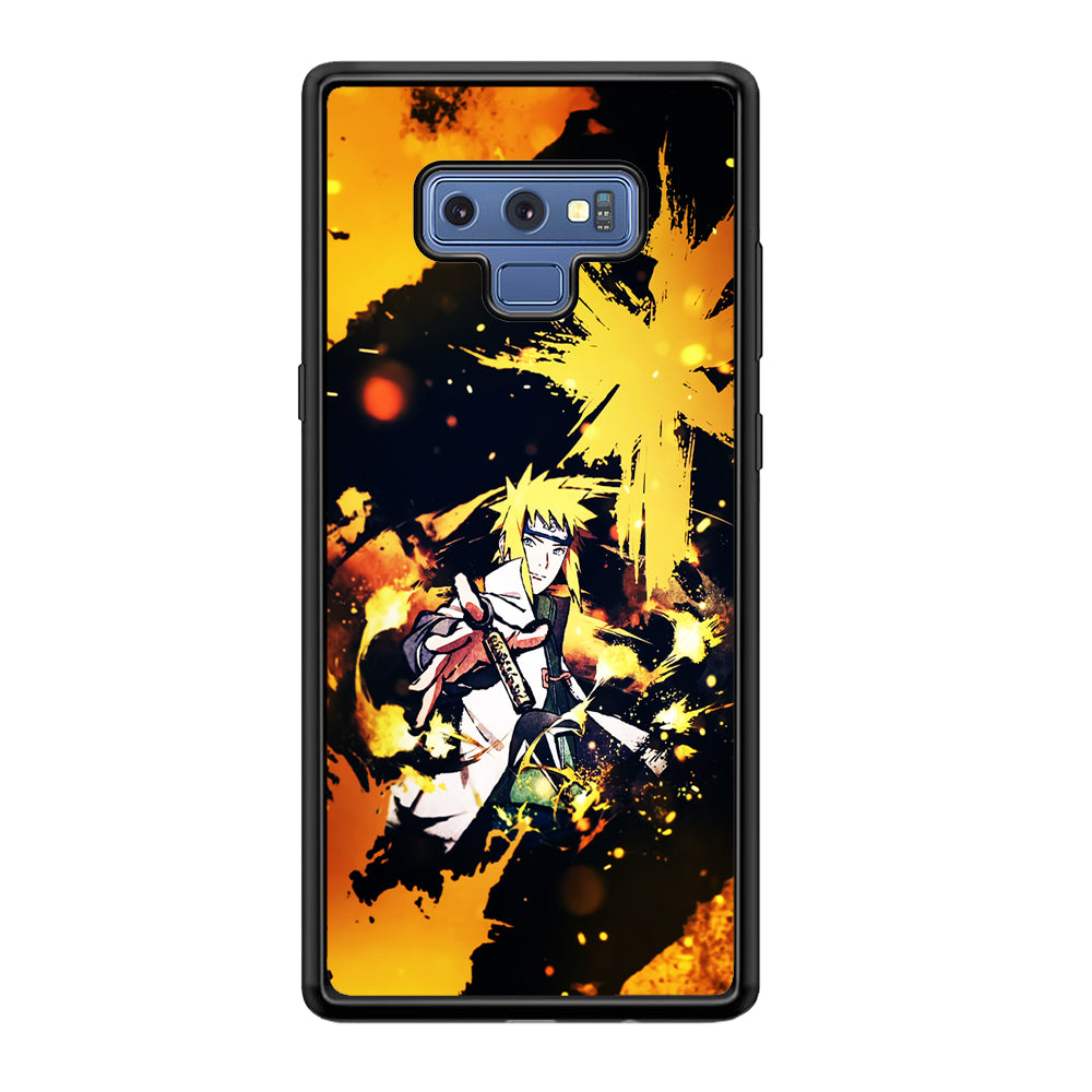 Namikaze Minato Painting Samsung Galaxy Note 9 Case-Phone Case-Rubber Black (2D Case)-Altracase