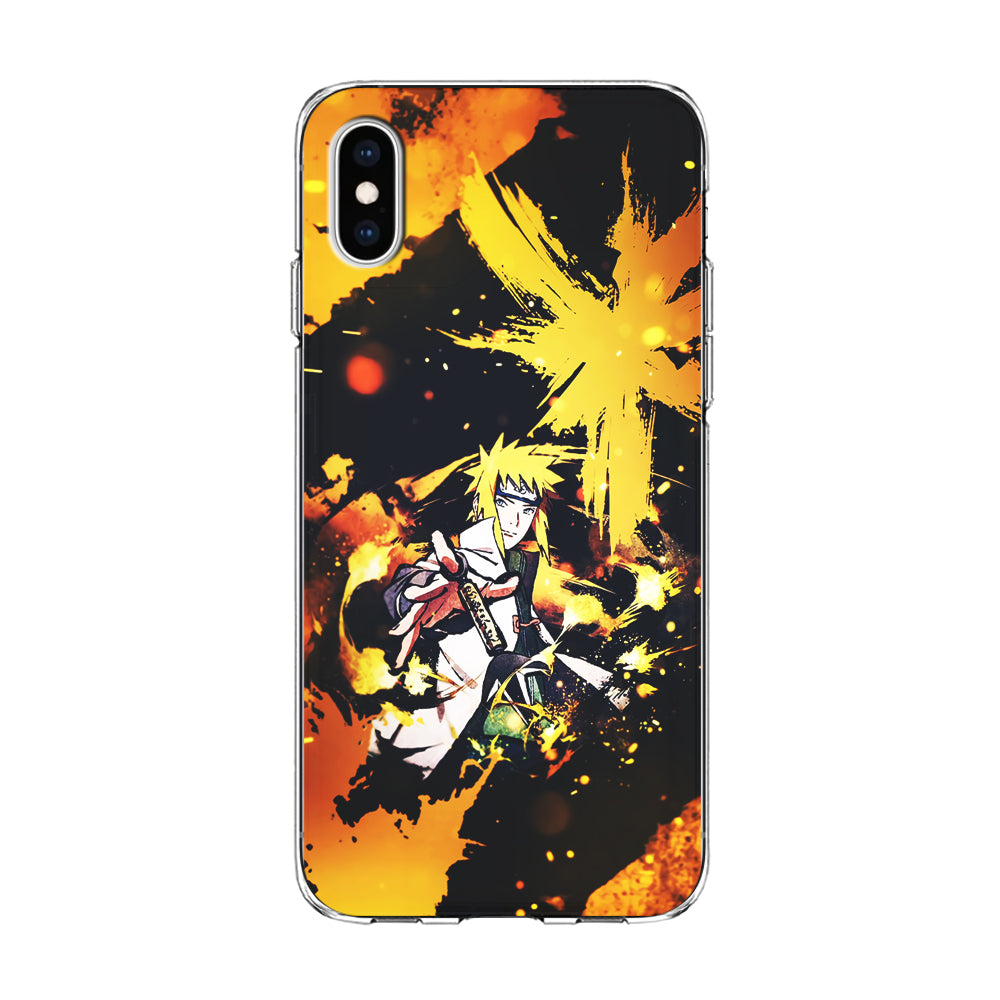 Namikaze Minato Painting iPhone Xs Case-Phone Case-Clear Soft Case-Altracase