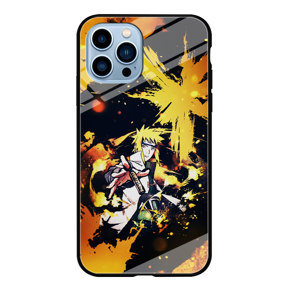 Namikaze Minato Painting iPhone 14 Pro Case-Phone Case-Tempered Glass Case-Altracase