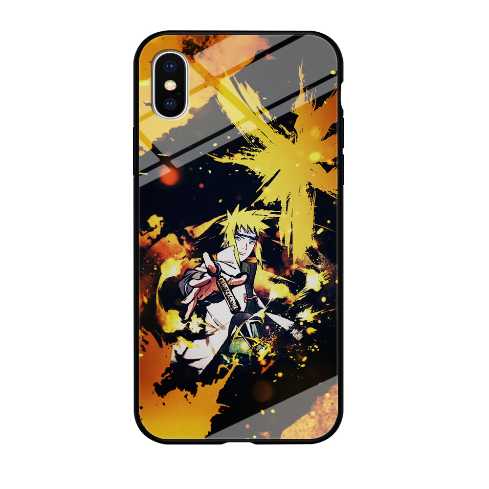 Namikaze Minato Painting iPhone X Case-Phone Case-Tempered Glass Case-Altracase