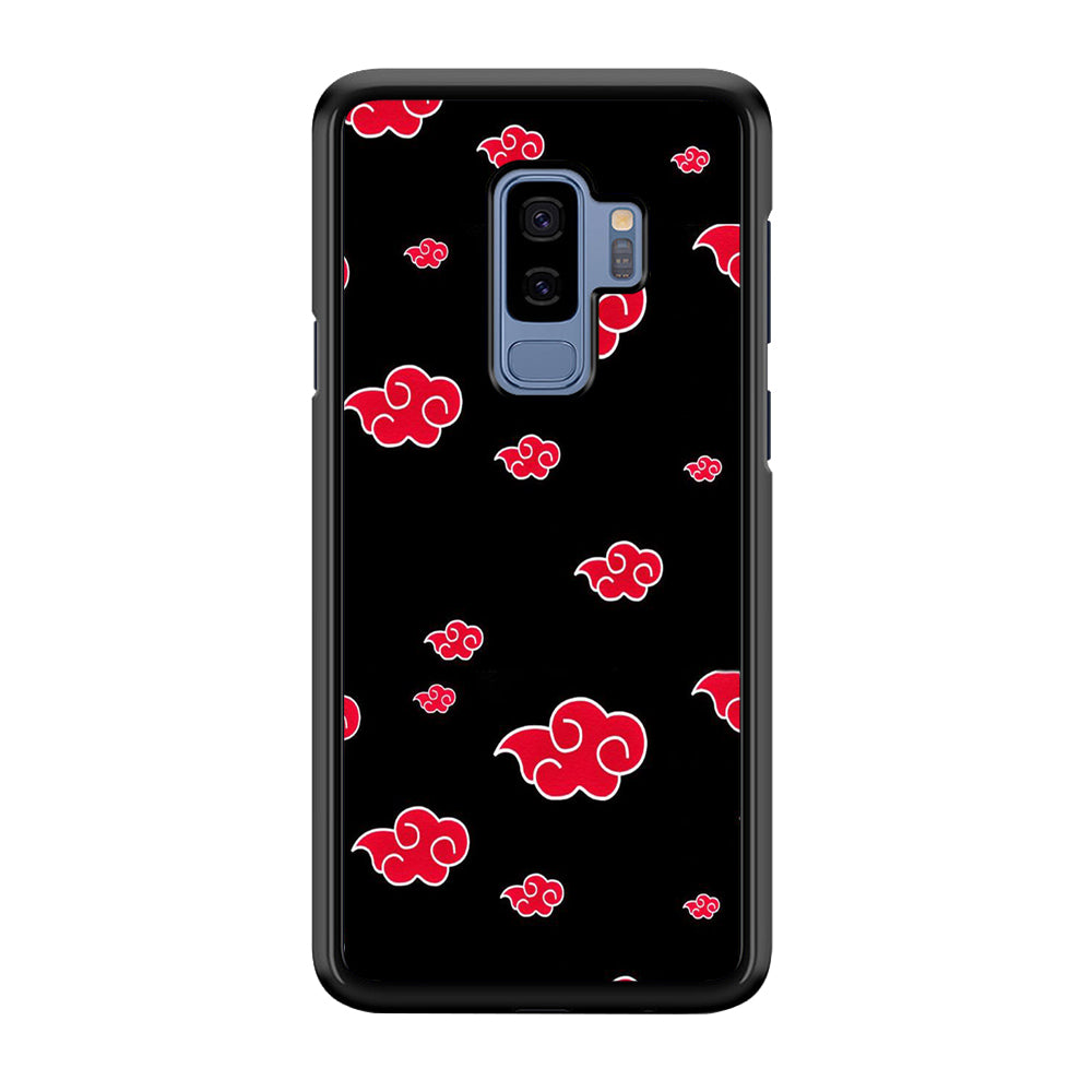 Naruto - Akatsuki Symbol Samsung Galaxy S9 Plus Case-Phone Case-Rubber Black (2D Case)-Altracase