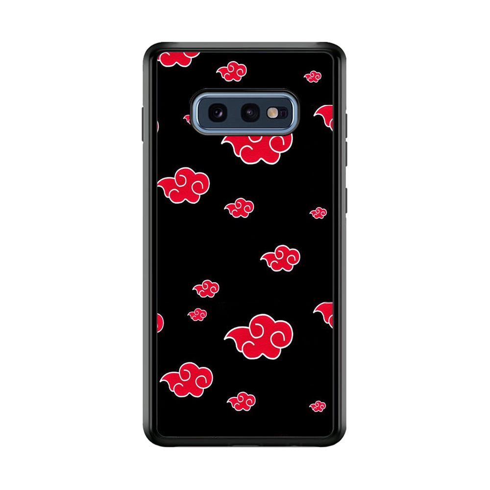 Naruto - Akatsuki Symbol Samsung Galaxy S10E Case-Phone Case-Rubber Black (2D Case)-Altracase