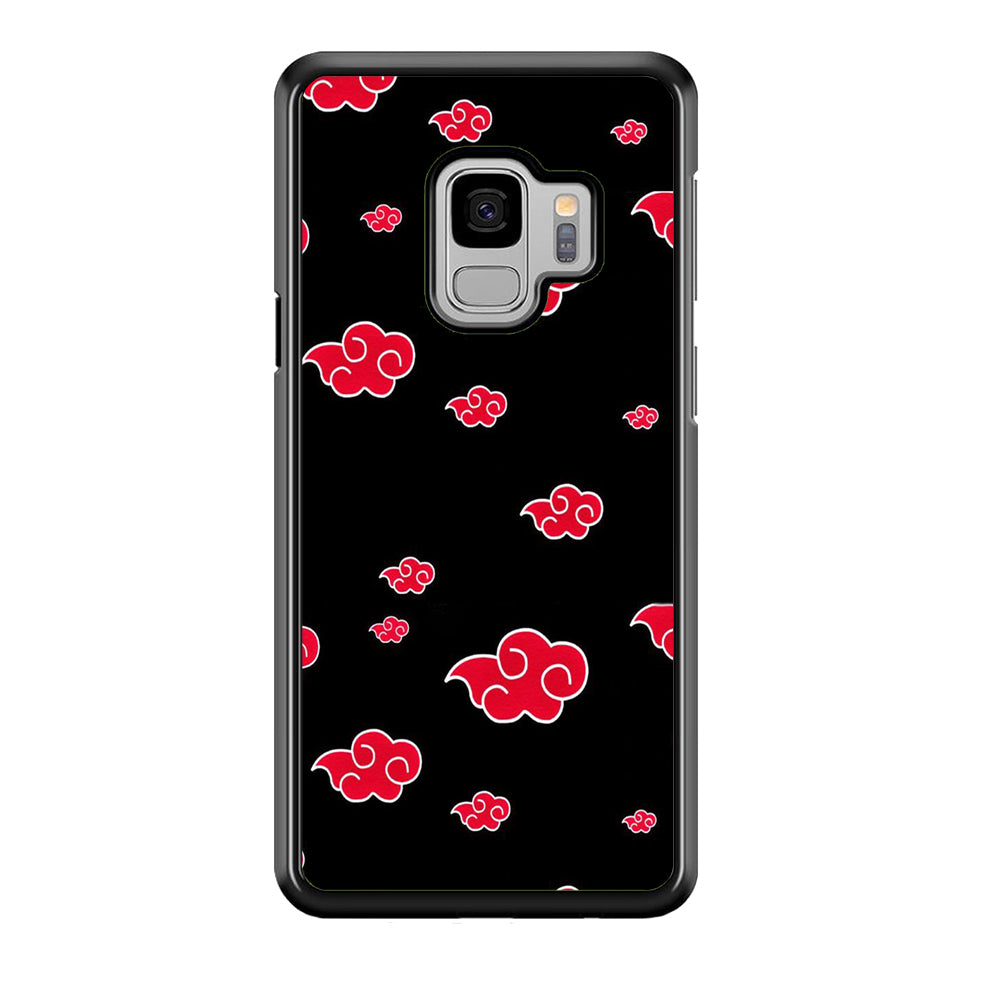 Naruto - Akatsuki Symbol Samsung Galaxy S9 Case-Phone Case-Rubber Black (2D Case)-Altracase