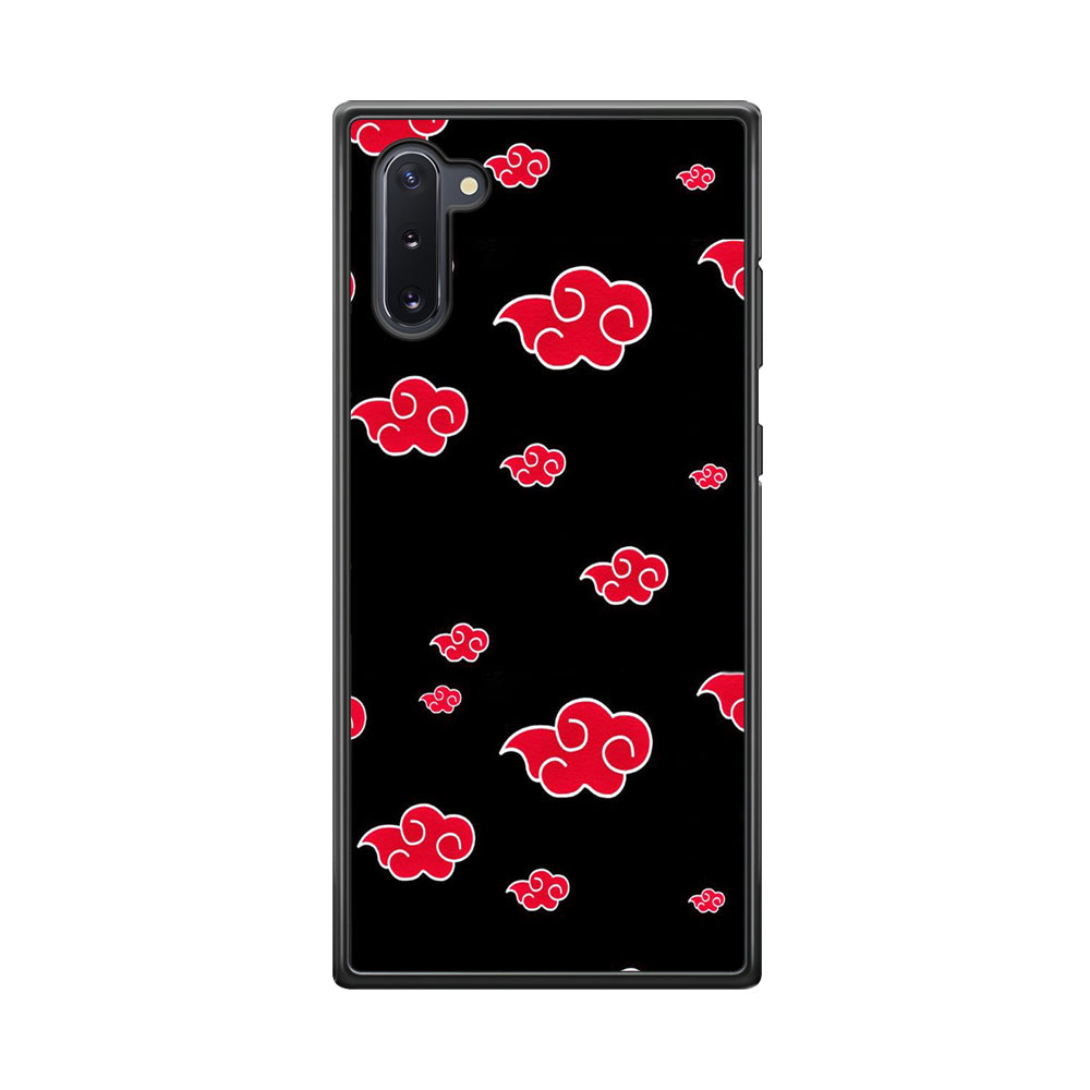 Naruto - Akatsuki Symbol Samsung Galaxy Note 10 Case-Phone Case-Rubber Black (2D Case)-Altracase