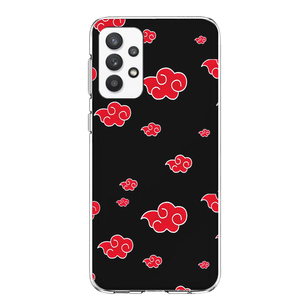 Naruto - Akatsuki Symbol Samsung Galaxy A32 Case-Phone Case-Clear Soft Case-Altracase