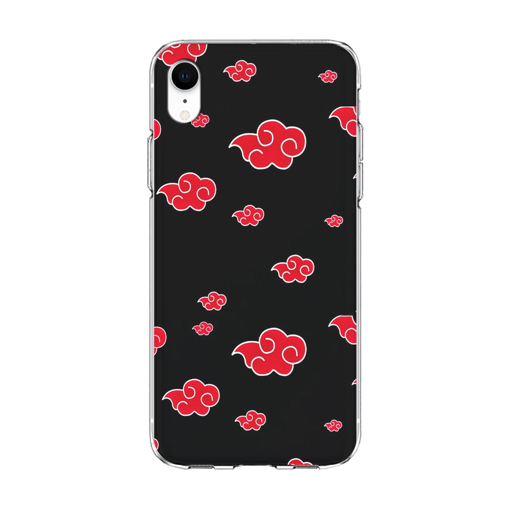 Naruto - Akatsuki Symbol iPhone XR Case-Phone Case-Clear Soft Case-Altracase