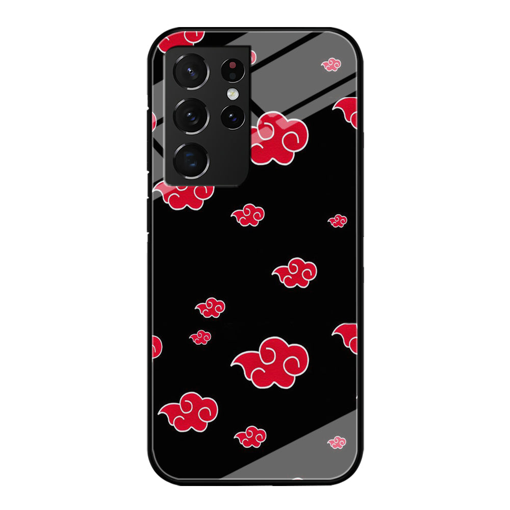 Naruto - Akatsuki Symbol Samsung Galaxy S23 Ultra Case-Phone Case-Tempered Glass Case-Altracase