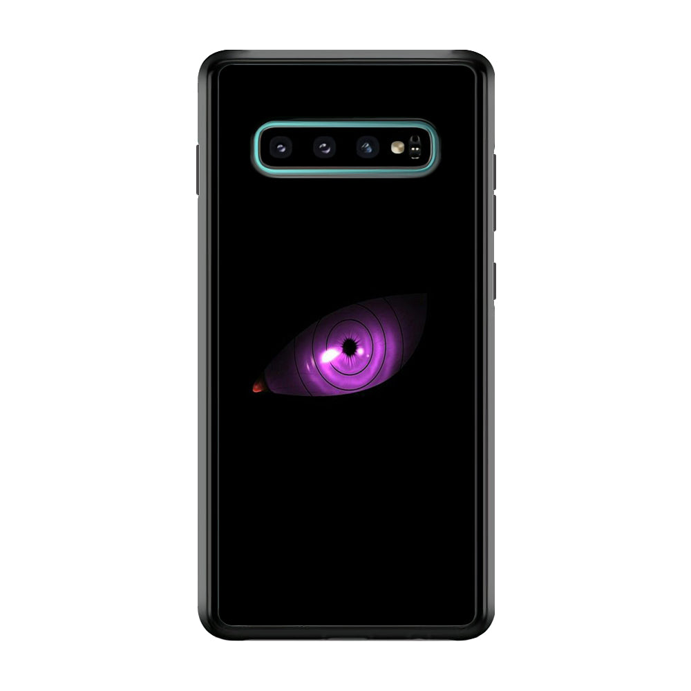 Naruto - Eye Rinnegan Samsung Galaxy S10 Case-Phone Case-Rubber Black (2D Case)-Altracase