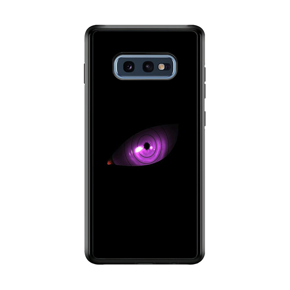 Naruto - Eye Rinnegan Samsung Galaxy S10E Case-Phone Case-Rubber Black (2D Case)-Altracase
