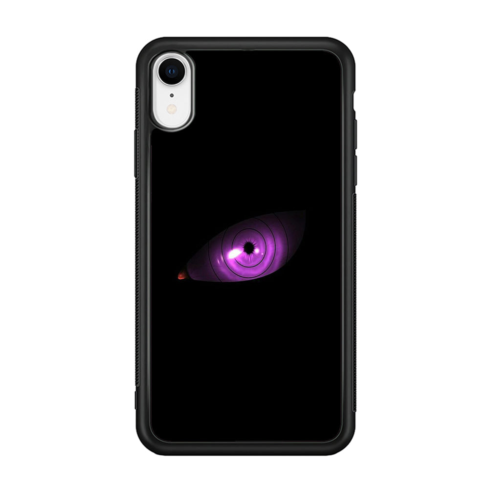 Naruto - Eye Rinnegan iPhone XR Case-Phone Case-Rubber Black (2D Case)-Altracase
