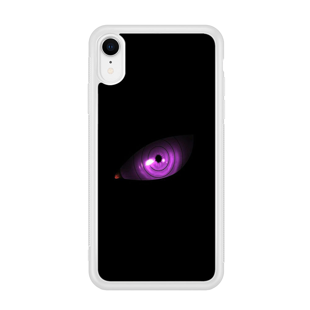 Naruto - Eye Rinnegan iPhone XR Case-Phone Case-Rubber White (2D Case)-Altracase