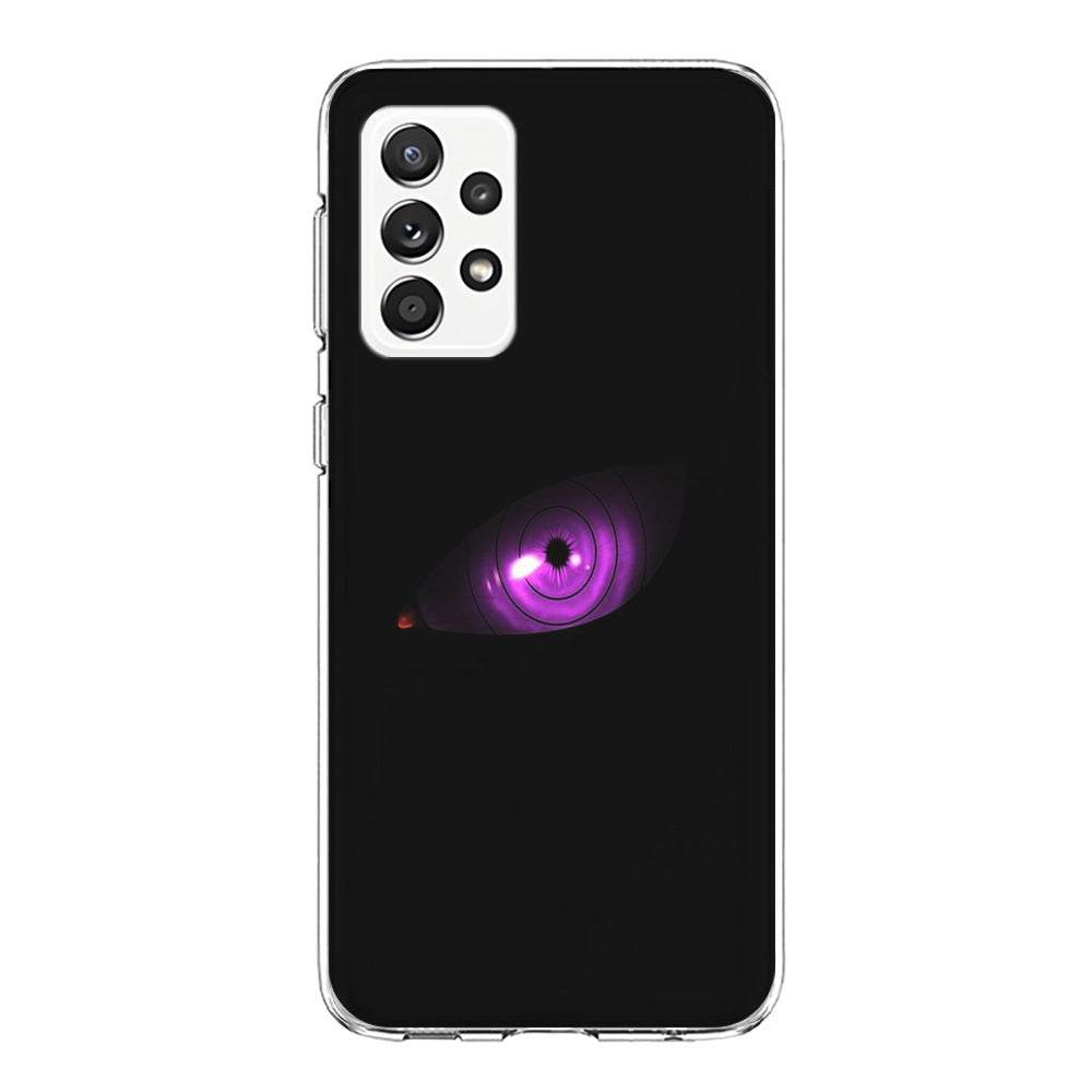 Naruto - Eye Rinnegan Samsung Galaxy A72 Case-Phone Case-Clear Soft Case-Altracase