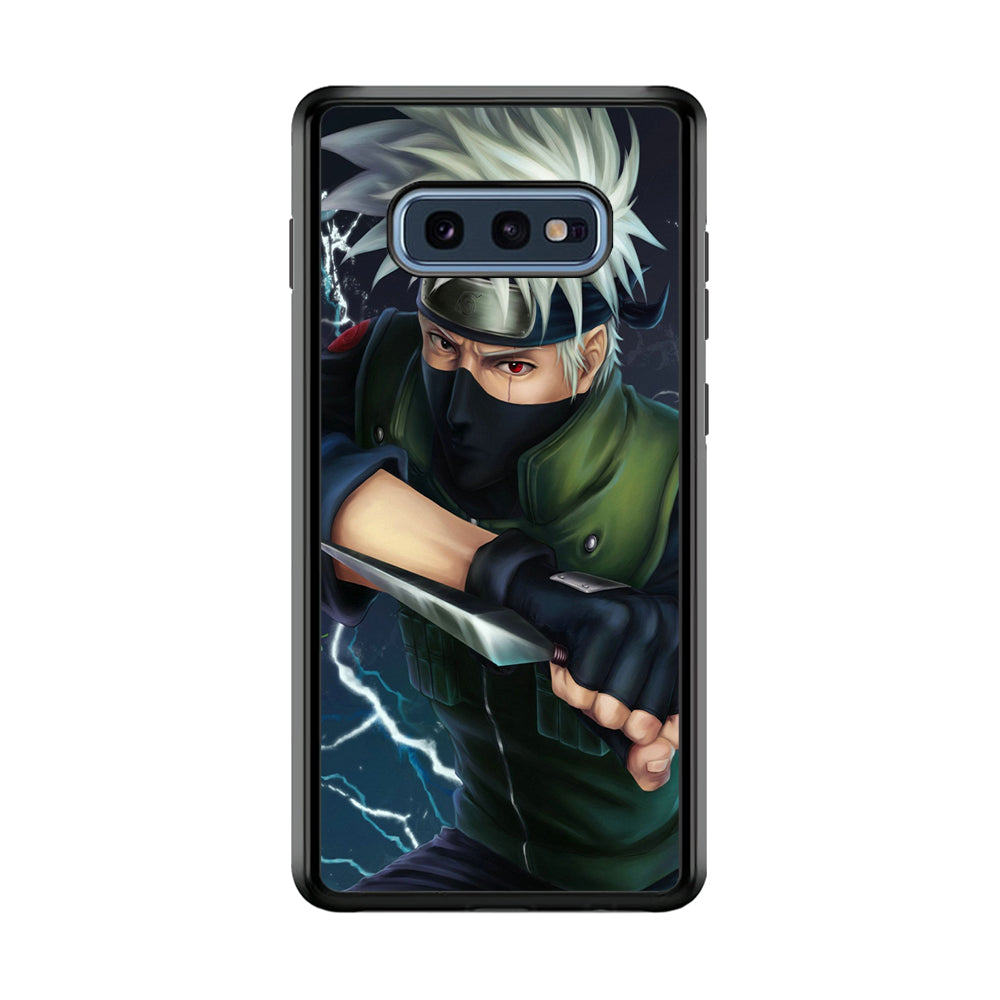 Naruto - Kakashi Hatake Samsung Galaxy S10E Case-Phone Case-Rubber Black (2D Case)-Altracase