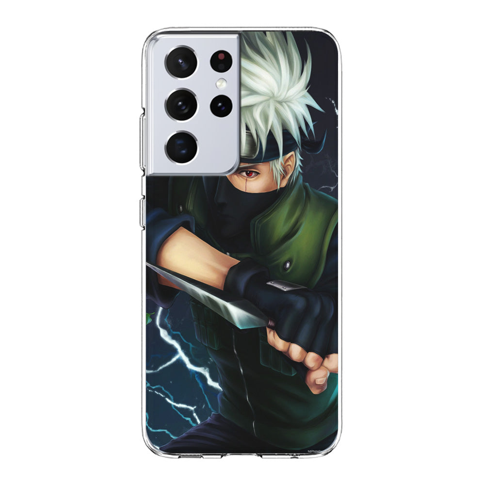 Naruto - Kakashi Hatake Samsung Galaxy S21 Ultra Case-Phone Case-Clear Soft Case-Altracase