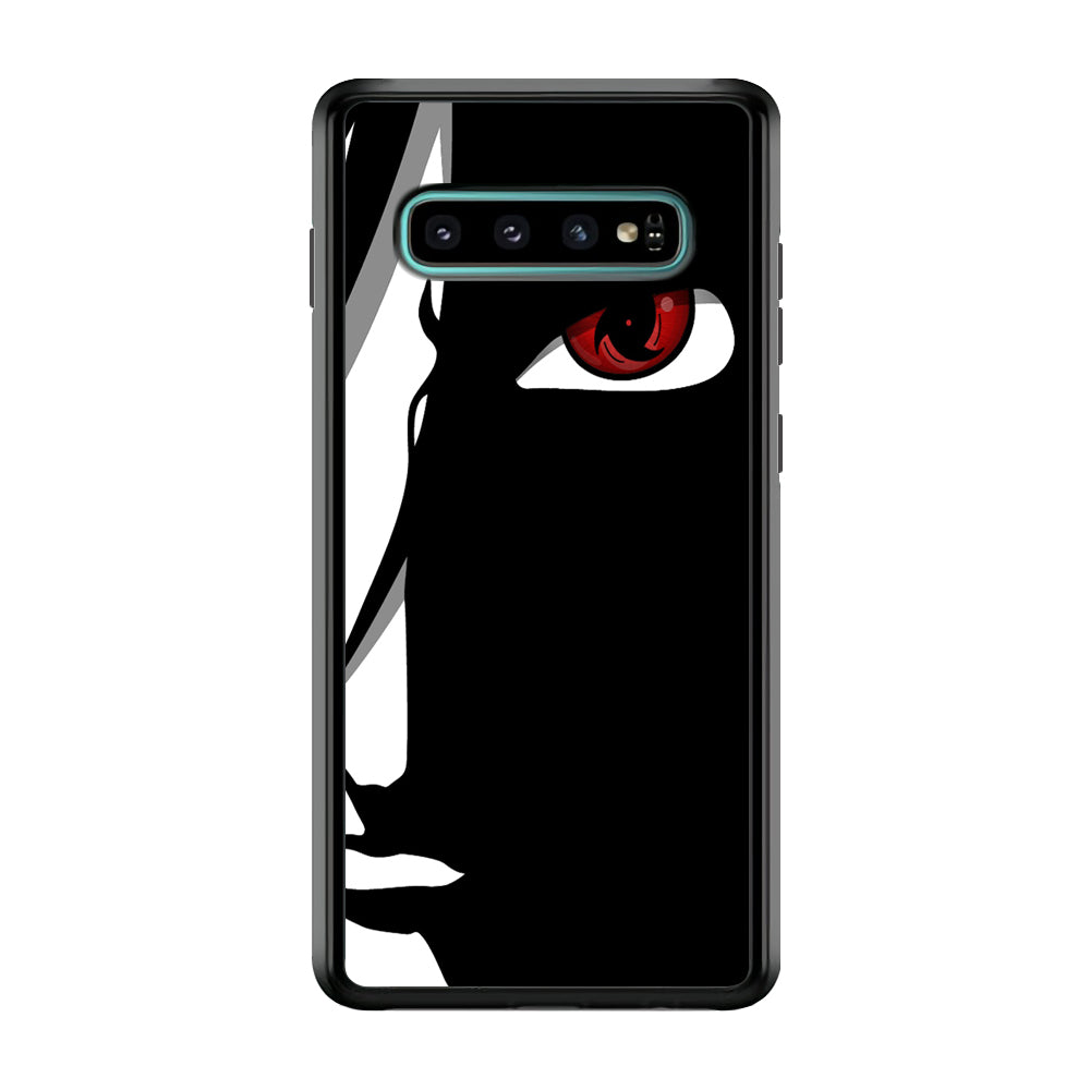Naruto - Mangekyou Sharingan Samsung Galaxy S10 Case-Phone Case-Rubber Black (2D Case)-Altracase