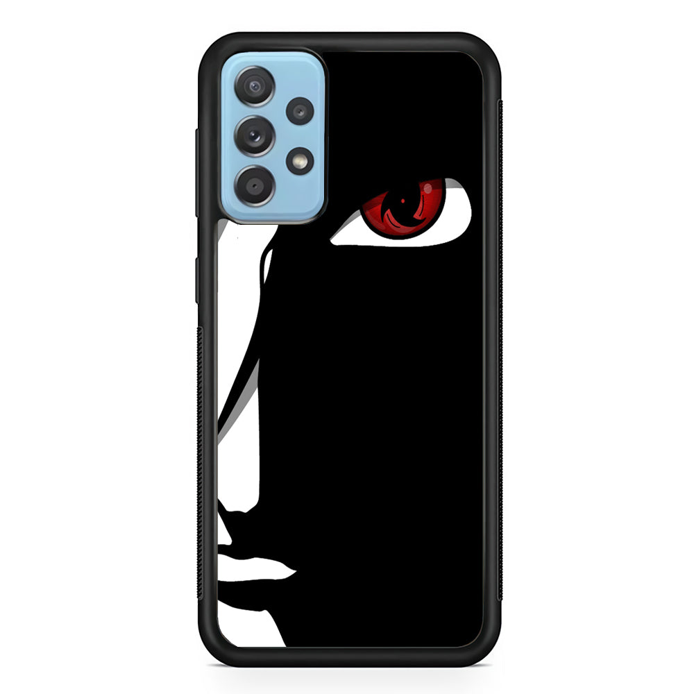 Naruto - Mangekyou Sharingan Samsung Galaxy A72 Case-Phone Case-Rubber Black (2D Case)-Altracase
