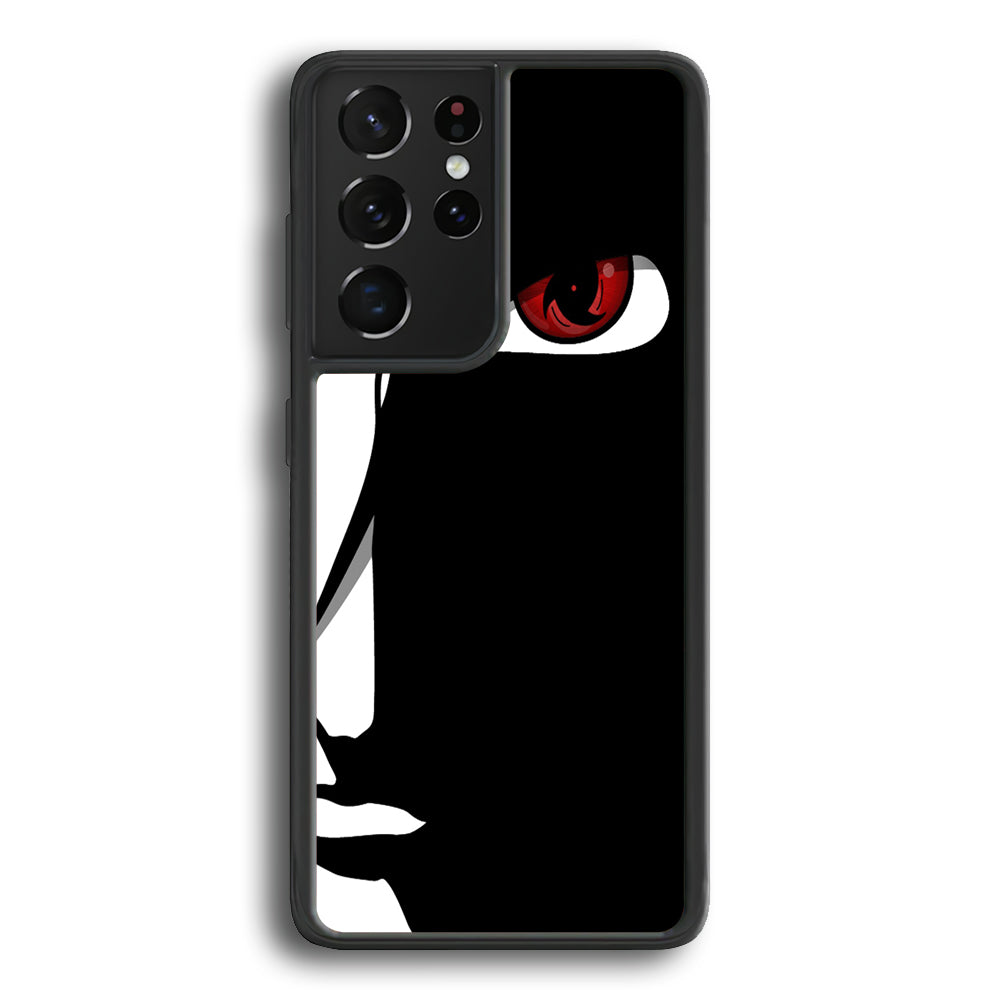 Naruto - Mangekyou Sharingan Samsung Galaxy S21 Ultra Case-Phone Case-Rubber Black (2D Case)-Altracase