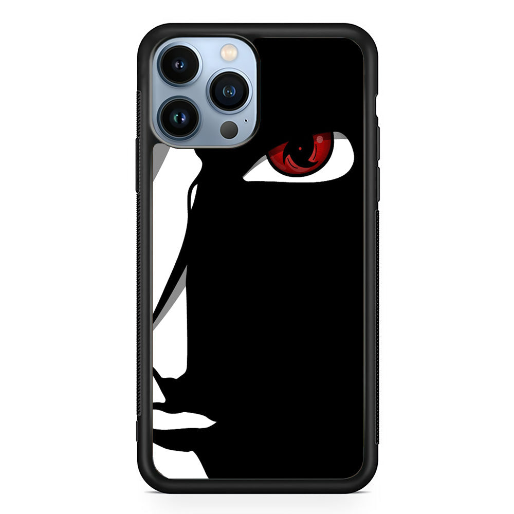 Naruto - Mangekyou Sharingan iPhone 14 Pro Case-Phone Case-Rubber Black (2D Case)-Altracase