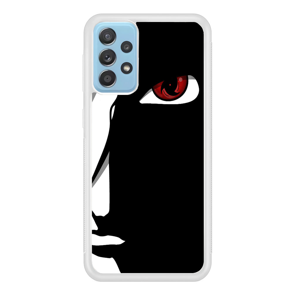 Naruto - Mangekyou Sharingan Samsung Galaxy A52 Case-Phone Case-Rubber White (2D Case)-Altracase