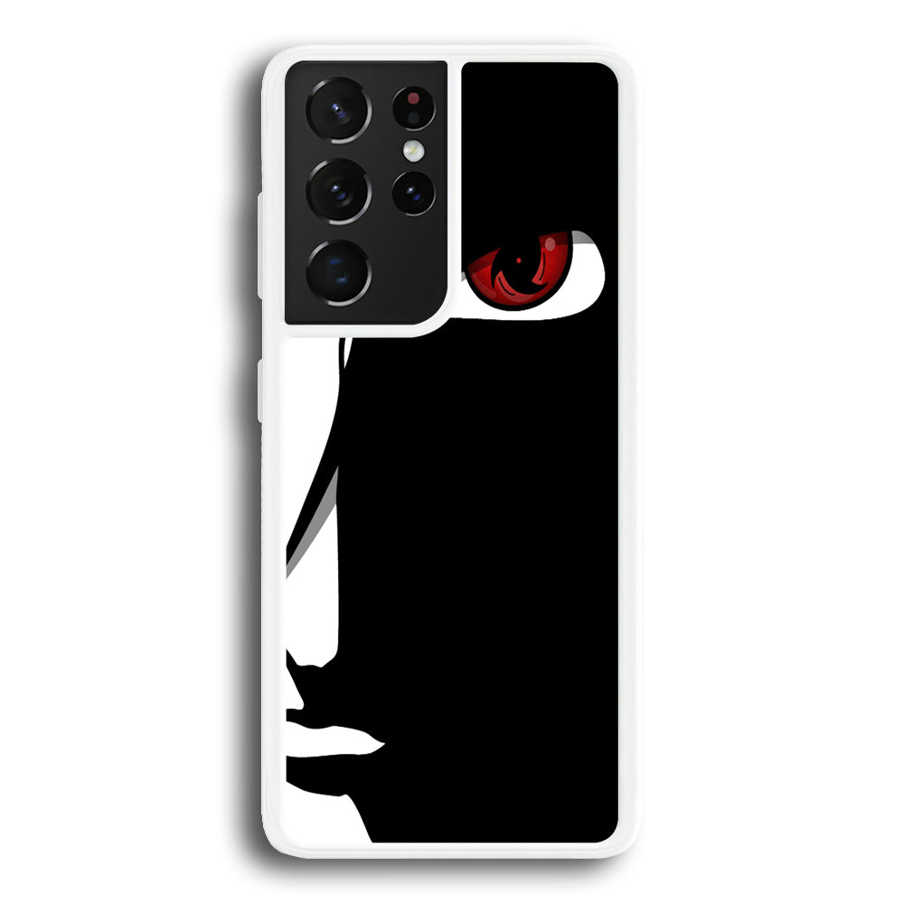 Naruto - Mangekyou Sharingan Samsung Galaxy S23 Ultra Case-Phone Case-Rubber White (2D Case)-Altracase