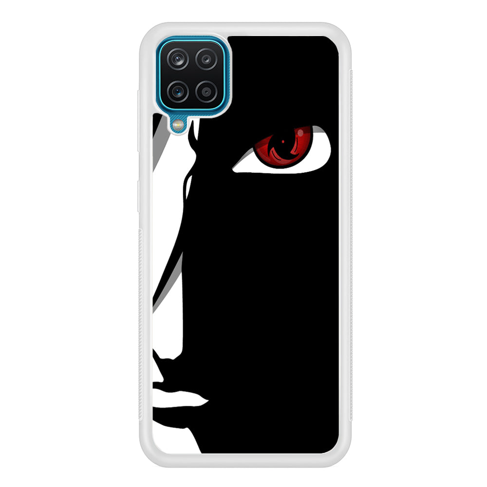 Naruto - Mangekyou Sharingan Samsung Galaxy A12 Case-Phone Case-Rubber White (2D Case)-Altracase