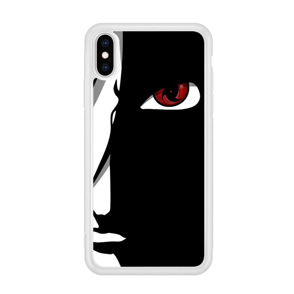 Naruto - Mangekyou Sharingan iPhone Xs Case-Phone Case-Rubber White (2D Case)-Altracase
