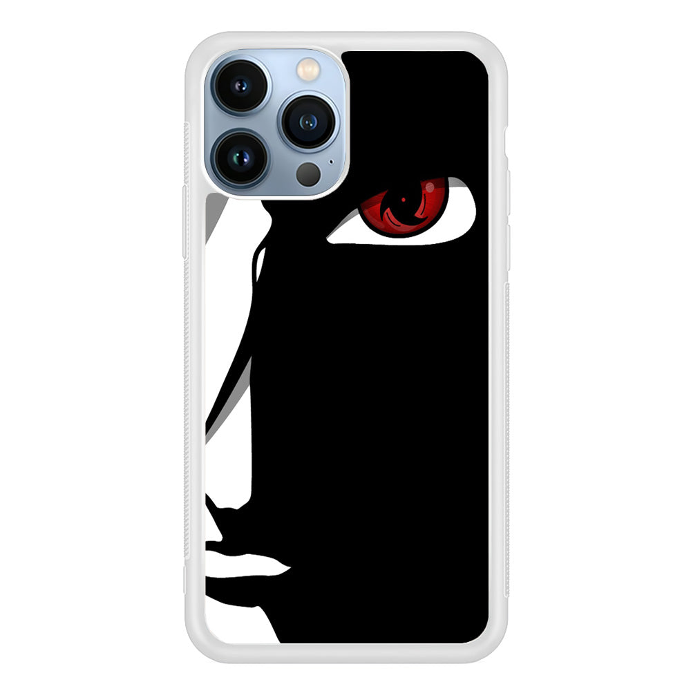 Naruto - Mangekyou Sharingan iPhone 15 Pro Max Case-Phone Case-Rubber White (2D Case)-Altracase