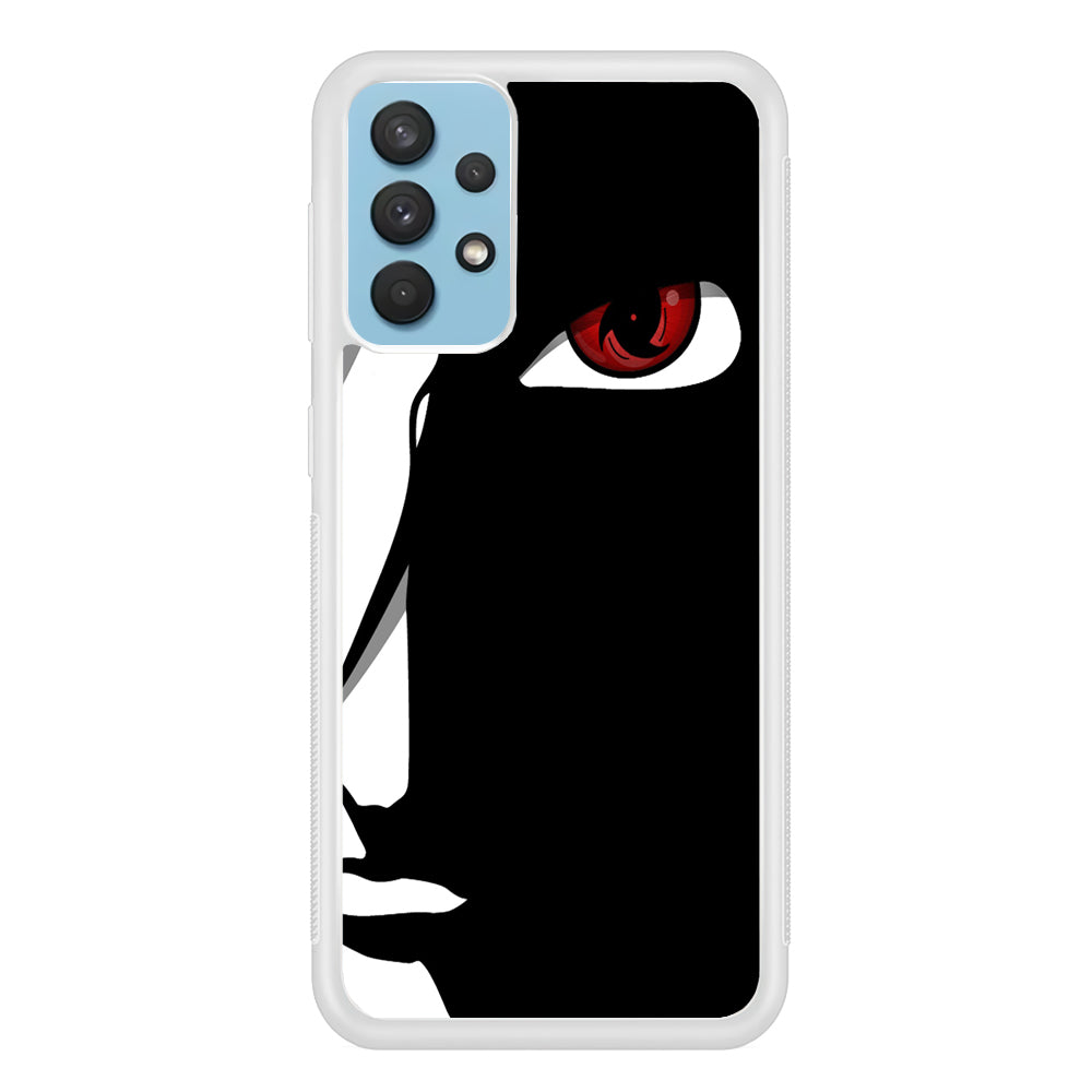 Naruto - Mangekyou Sharingan Samsung Galaxy A32 Case-Phone Case-Rubber White (2D Case)-Altracase