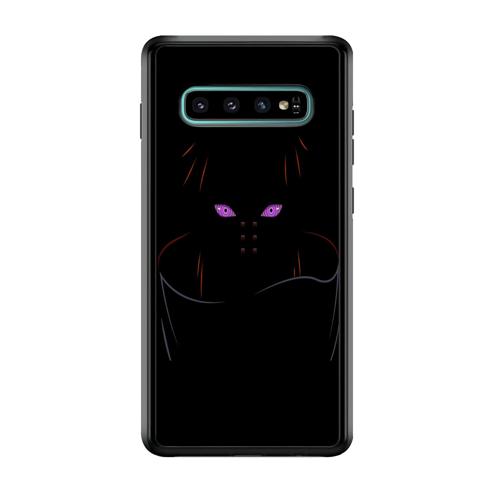 Naruto - Rinnegan Samsung Galaxy S10 Case-Phone Case-Rubber Black (2D Case)-Altracase